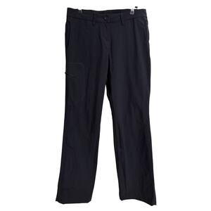ExOfficio Pants Womens 6 Black Nomad Pant Straight Leg Cargo UPF 50 Nylon